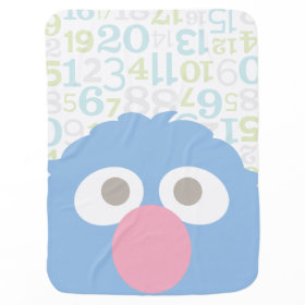 Baby Grover Face Stroller Blankets