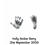 Baby Hand &amp; Foot Imprint Ladies T Shirt