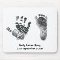Baby Hand & Foot Imprint Mousemat mousepads