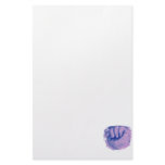 Baby Hand Purple Blue Custom Stationery
