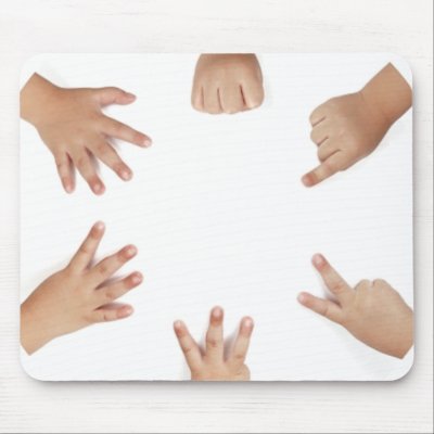 Baby Hands Mouse Pads