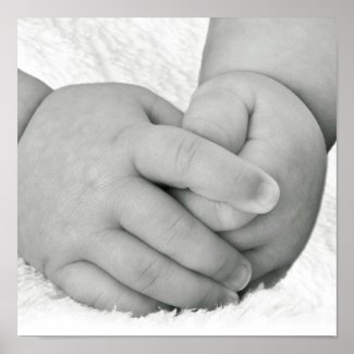 Baby Hands picture photography Poster Print Poster