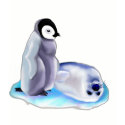 *Baby Harp Seal and Baby Penquin t-shirts by Lotacats *Baby Harp Seal and Baby Penquin t-shirts