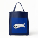 Baby Harp Seal Canvas Bags