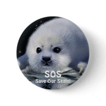 BABY HARP SEAL Button Design