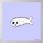 Baby Harp Seal Posters