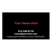 Baby Head Business Cards