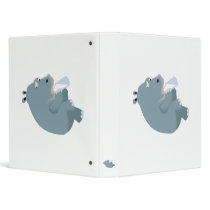 baby hippo drinking bottle binder