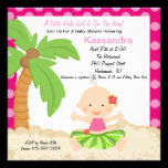 Baby Hula Girl  Baby Shower Invitation invitations