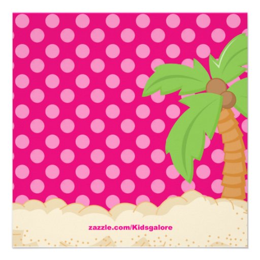 Baby Hula Girl  Baby Shower Invitation
