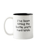 Baby Humor Hitting the Bottle  mugs