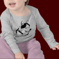 Baby Husky Shirt Sled Dog Toddler Husky T-shirts t-shirts
