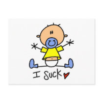 Baby I Suck Tshirts and Gifts postcards by stick_figures Baby I Suck Tshirts and Gifts postcards