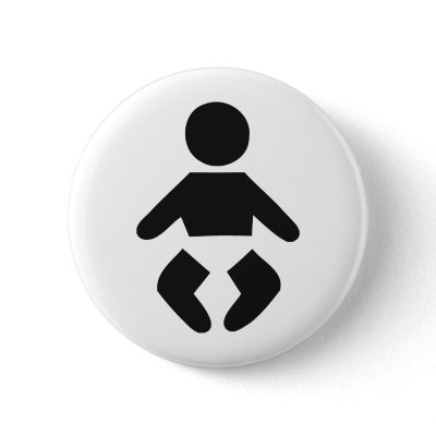 baby icon pregnant button by Tomaniac