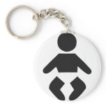 baby icon pregnant key chain