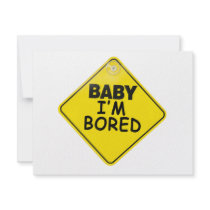 Baby I'm Bored Custom Invitation