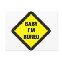 Baby I'm Bored postcards