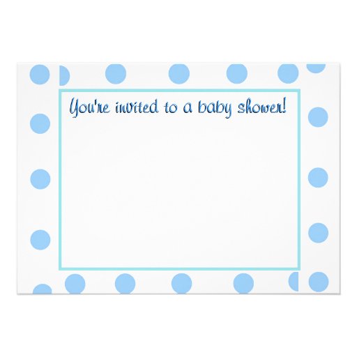 Baby in a gift box-blue invite