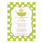 Baby in a Pea Pod Boy Baby Shower Invitation