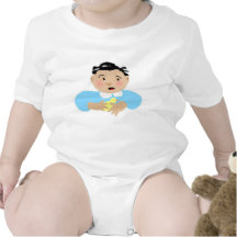 Baby in Blue Bodysuit