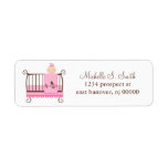 Baby in crib Return Address Labels
