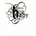 Baby in Fancy Letters - So Elegant. t-shirts
