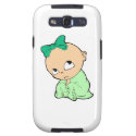 Baby in green with bow