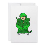 Baby in Hockey Gear Personalized Invitations
