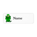 Baby in Hockey Gear Custom Return Address Label