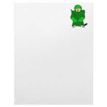 Baby in Hockey Gear Customized Letterhead