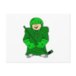 Baby in Hockey Gear Post Card