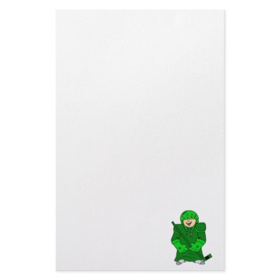 Baby in Hockey Gear Stationery Design by justsports