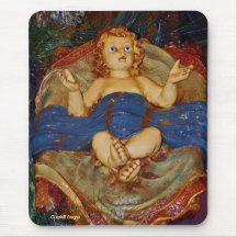 Baby In Manger Mousepad