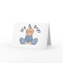 Baby in Sleeper It's a Boy Cards