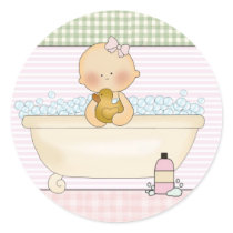 Baby In The Bath: Envelope Seals stickers