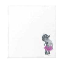 Baby in tutu notepad