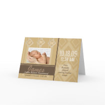 Baby Initials Birth Announcement Cards by new_baby Baby Initials Birth Announcement Cards
