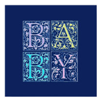 Baby Initials Maternity Shirt posters