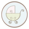 Baby Invitation or Favour Sticker sticker