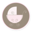 Baby Invitation or Favour Sticker sticker