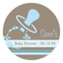 Baby Invitation or Favour Sticker - Pacifier sticker
