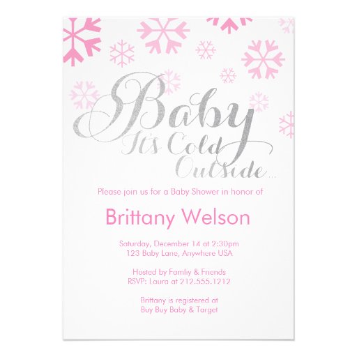 Baby It's Cold Outside Baby Shower Invitation