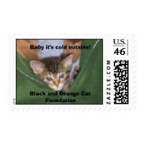 Baby it's cold outside! Black and O... stamps