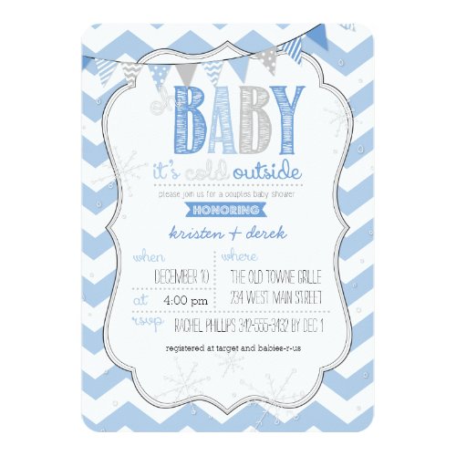 Baby It S Cold Outside Free Templates For Your Own Baby Shower Perfect Postage Baby It S Cold Outside Invitation Template