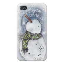 Baby It's Cold Outside Matte Finish iPhone 4 Cases