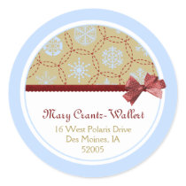 Baby It's Cold Return Address Label Stickers