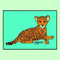 Baby Jaguar Print posters