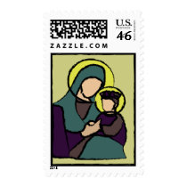 Baby Jesus and Mary Postage