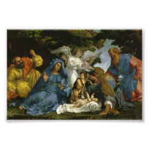 Baby Jesus and Mary with the Saints Photographic Print