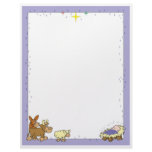 Baby Jesus in the Manger Customized Letterhead